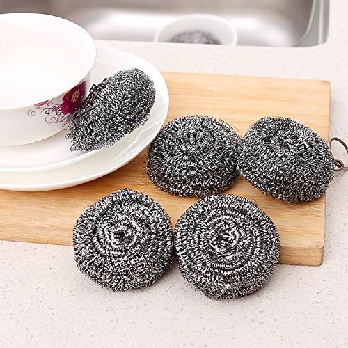KTOJOY 6 Pack Stainless Steel Wool Scrubber, Scouring Pads - Image 6