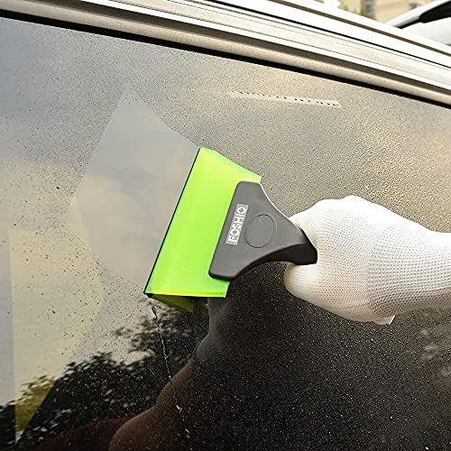 FOSHIO Small Squeegee with 5 Inch Green Rubber Blade Mini Wiper Window Tinting - Image 6