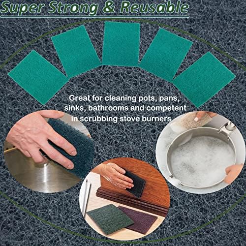 Tonmp 10 Pack 6" x 9" 240 Grit General Purpose Scuff Pads - Image 5