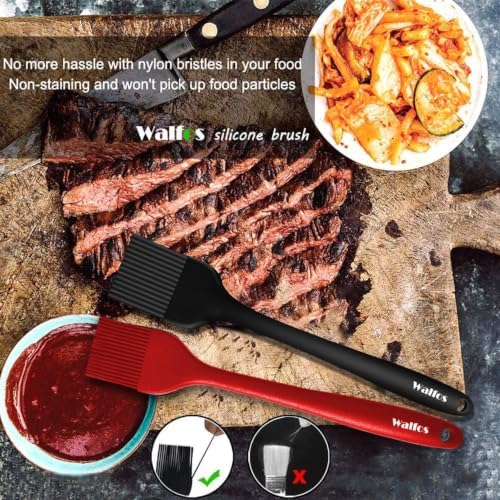 Walfos Pastry Brush, 600℉ Heat Resistant Silicone Basting Small Brush - Image 5