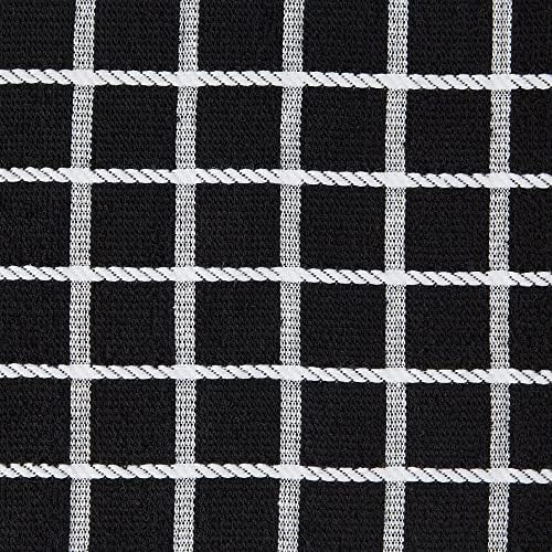 DII Basic Terry Collection Windowpane Dishtowel Set, 4 Piece - Image 6