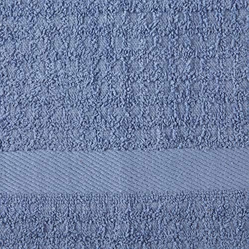DII Basic Terry Collection Waffle Dishtowel Set, Solid Stonewash Blue, 4 Piece - Image 2
