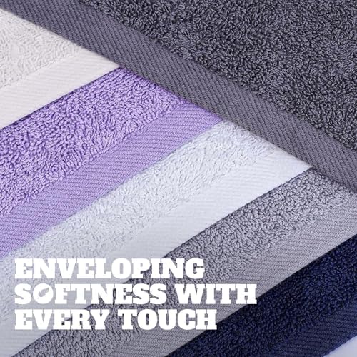 White Classic Wealuxe Multi Washcloths 48 Pack - Image 2