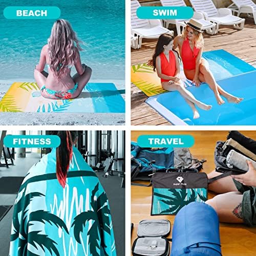 2 Pack Microfiber Beach Towel, Oversized Microfiber Pool Towel 75”x 35” - Image 6