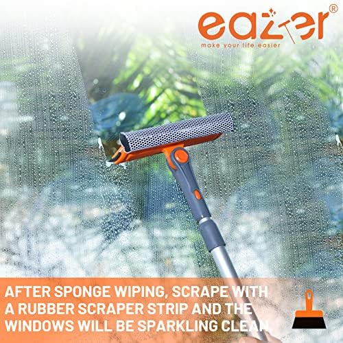 eazer Professional Window Squeegee, 2-in-1 Rotatable Squeegee - Image 6