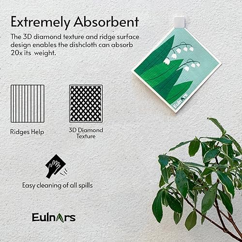 Eulnars Reusable Paper Towels, Swedish Dishcloths - Image 2