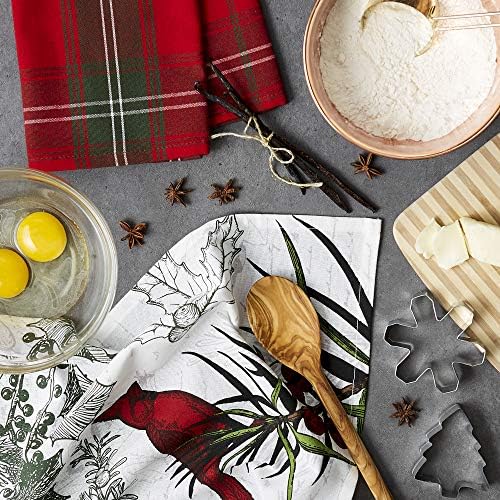 DII Christmas Kitchen Towel Set, Floral Tea Towels - Image 6
