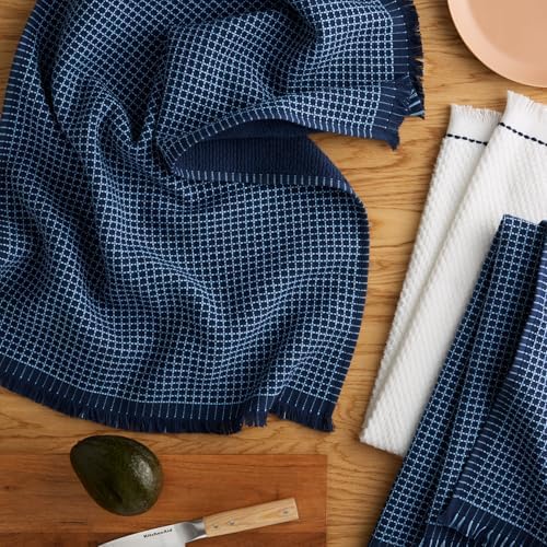 KitchenAid Gourmet Series Gridlines Kitchen Towels 3-Pack Set, 100% Cotton - Image 2