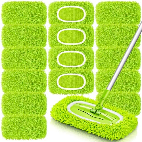 Reusable Dry Sweeping Cloths Microfiber Wet Mop Pads Compatible by Unoutur