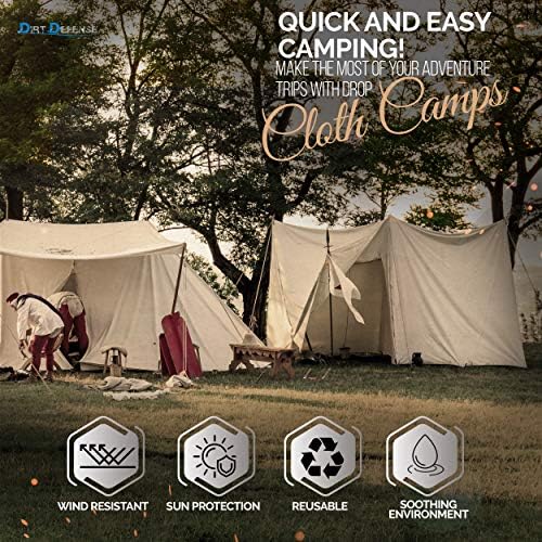 DIRT DEFENSE Drop Cloth Cotton Tarp Large Canvas Tarp - Image 6