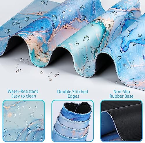 4 in1 Desk Mat Blue, Large Gaming Mouse Pad - Image 5