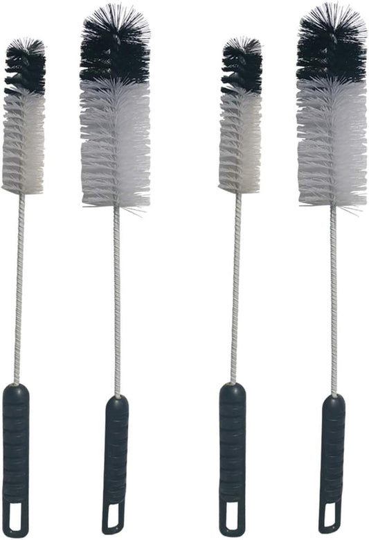 NewFerU Bottle Cleaning Brushes Long Handle Thin, Small Big Wire Cleaner Bendable Flexible for Water Wine Baby Bottles, Pipe, Tube, Hose, Flask (4)
