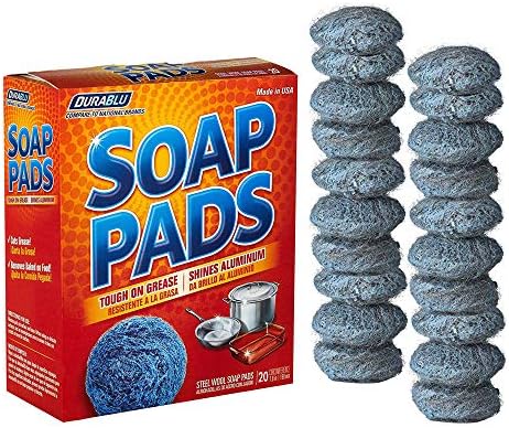SCRUBIT 20 Pack Steel Wool Soap Pads by SCRUBIT