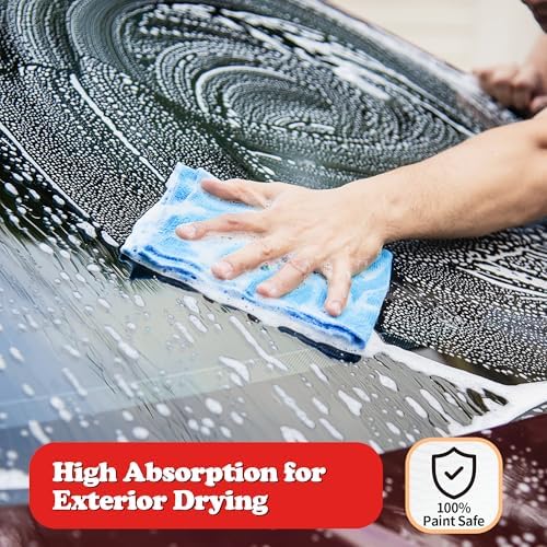 FIXSMITH Shop Towels, Microfiber Cleaning Cloth Bulk, 200 Pack Microfiber Towels - Image 5