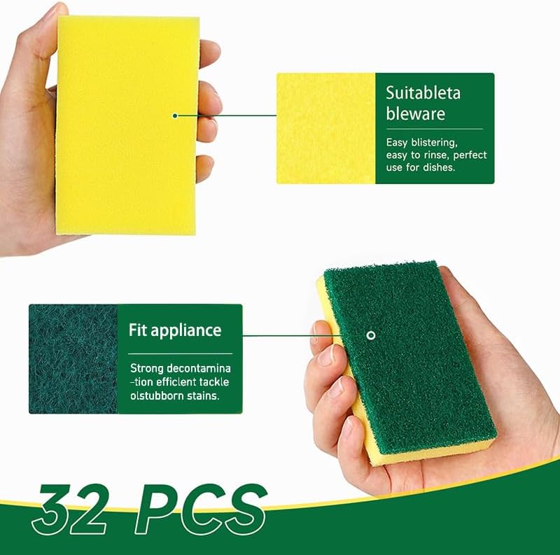 Kitchen Scrub Sponges 32 Count - Image 2