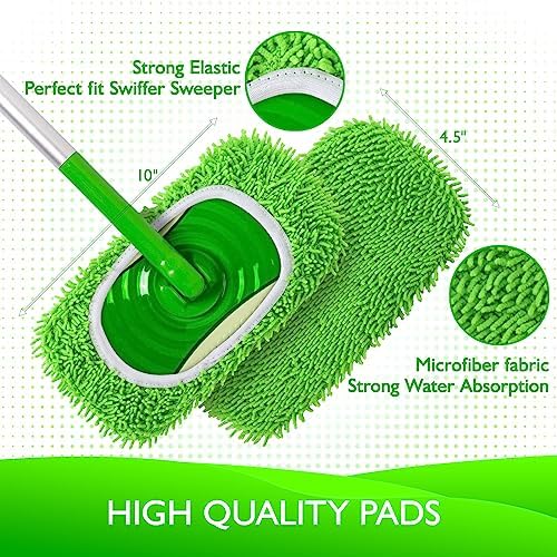 Reusable Microfiber Chenille Mop Pads - Image 3