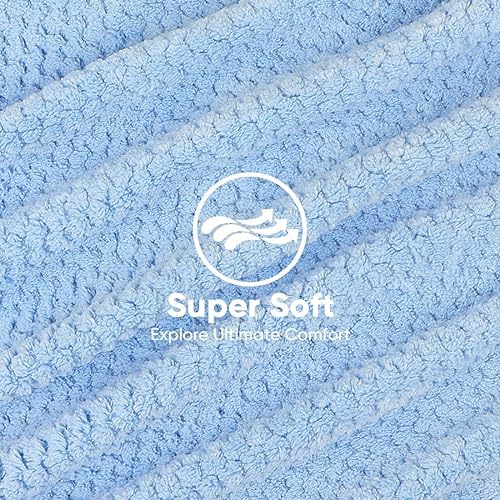 HOMEXCEL 5PK Microfiber Hair Towels, 40x20 in, Fast Drying - Image 2