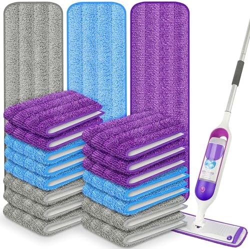 Reusable Mop Pads for Swiffer PowerMop, Mop Refills for Multi-Surface Floor by UMAYCOOL-YourBestChoice