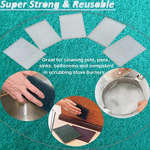 Tonmp 10 Pack 6" x 9" Superfine General Purpose Scuff Pads - Image 5