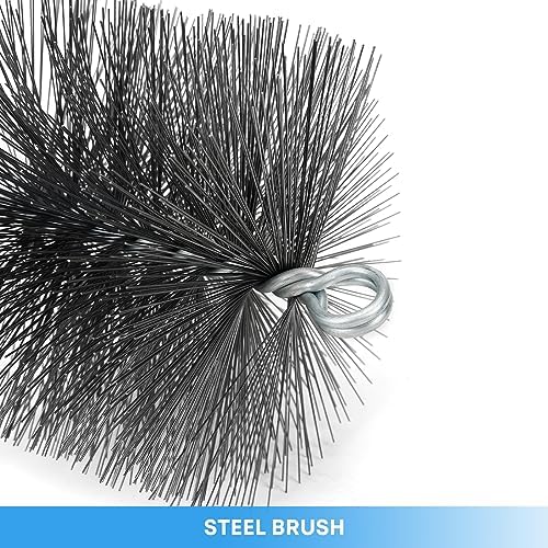 Stanbroil 8 Inch Round Steel Chimney Cleaning Brush - Image 4