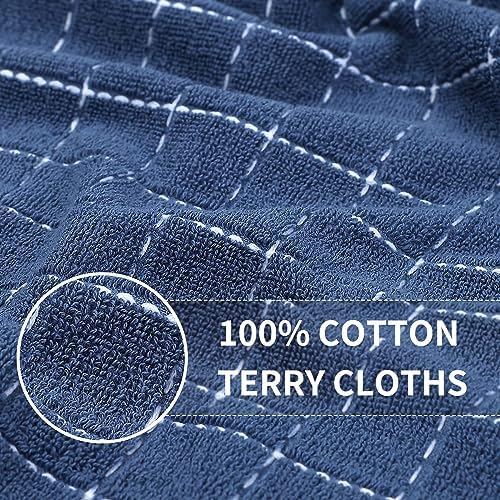Homaxy 100% Cotton Terry Kitchen Towels, 6 Pack - Image 2