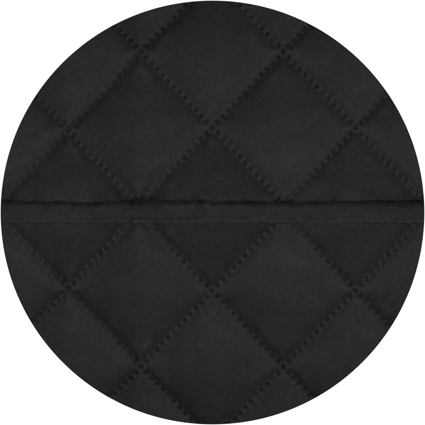PureFit Reversible Quilted Sofa Cover, Water Resistant Slipcover Furniture Protector, Washable Couch Cover with Non Slip and Elastic Straps for Kids, Dogs, Pets (Oversized Loveseat, Black/Black)