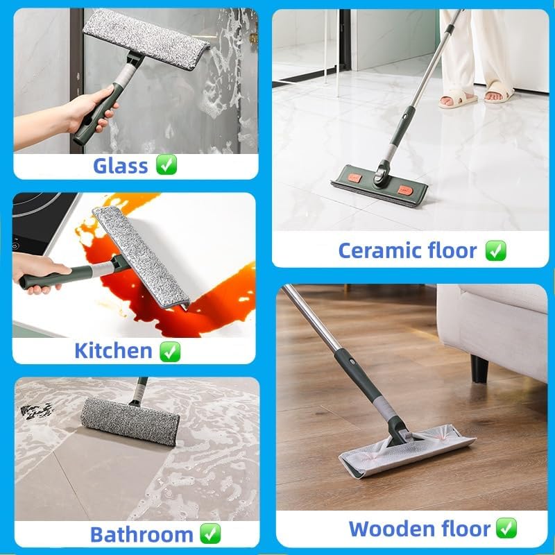 4 in 1 Window Squeegee Cleaner Set, Long Squeegee - Image 7