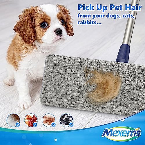 Microfiber Mops for Floor Cleaning: Flat Hardwood Floor Mop 4 Washable Pads - Image 5