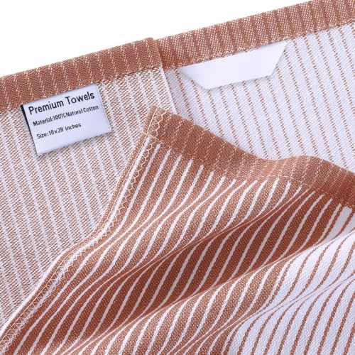 Homaxy Premium 100% Cotton Kitchen Towels 18"x28", 4 Pack - Image 3