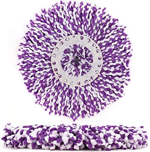 3 Pack Spin Mop Replacement Head, Round Shape Standard Size Microfiber Mop Head - Image 5