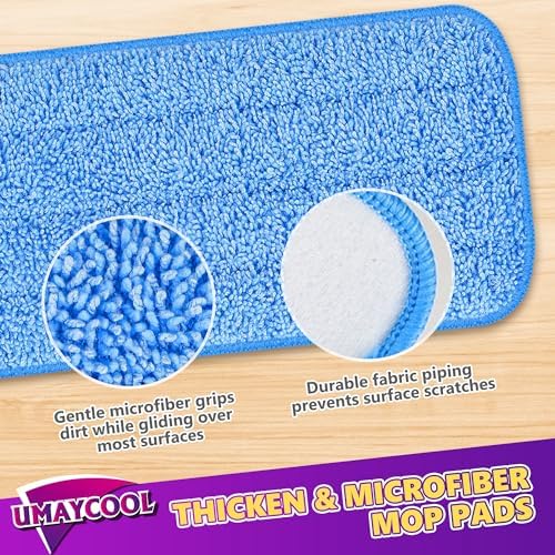 Reusable Mop Pads Refills for Swiffer WetJet, Wet Pads Refill Microfiber Mop - Image 2