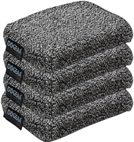 Heavy Duty Kitchen Sponges, 4 Pack Grey Non Scratch Cleaning Pads by Unknown
