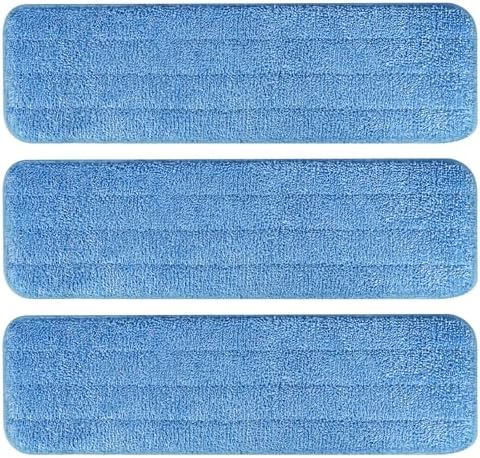 AmaVins 3 Pack Microfiber Cleaning Pads, Reusable Microfiber Mop Pads by AmaVins