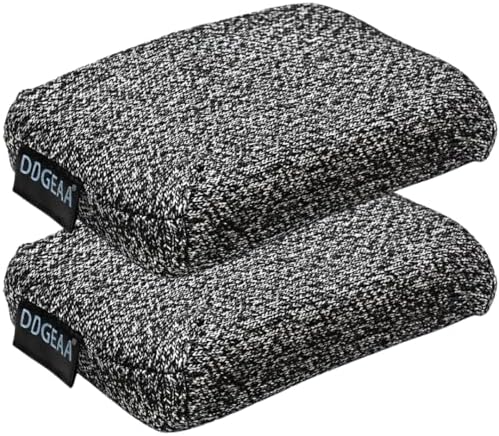 Heavy Duty Kitchen Sponges, 2 Pack Grey Non Scratch Cleaning Pads by Unknown