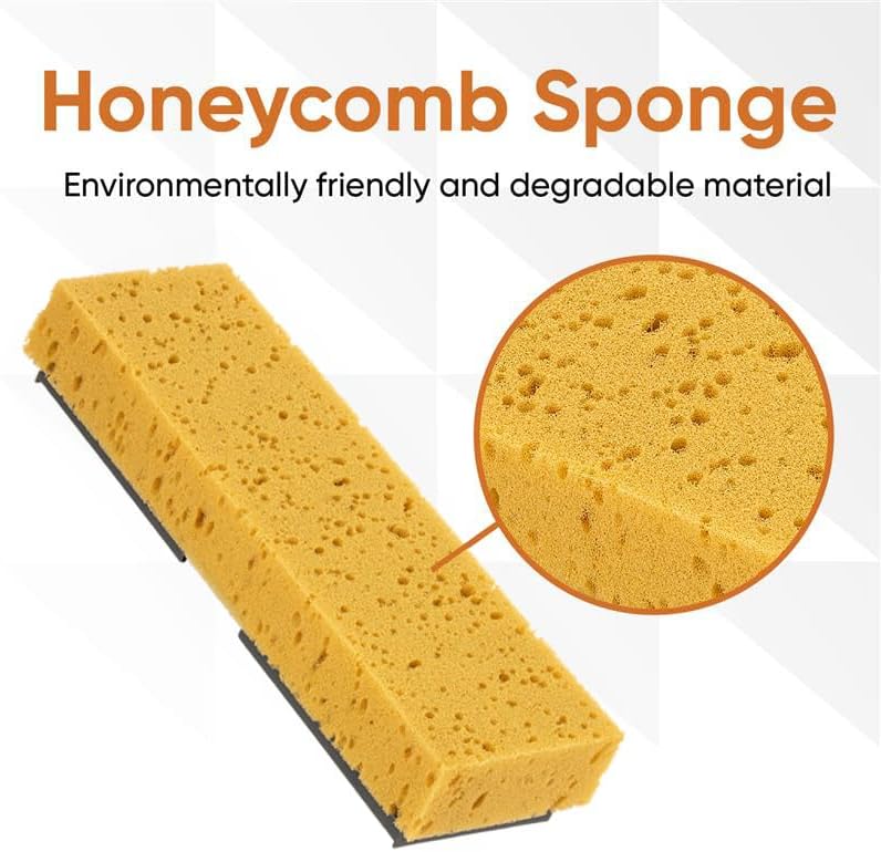 Sponge Mop Refill for Superio Butterfly Mop Only Overall: 9"x3" Screws: 6.5" - Image 3