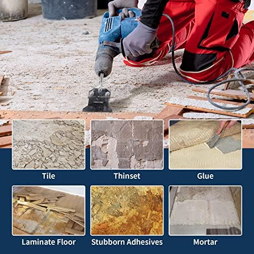 Firecore 4 in x 10 in SDS Plus Floor Scraper, Thinset Removal Chisel Bit - Image 6