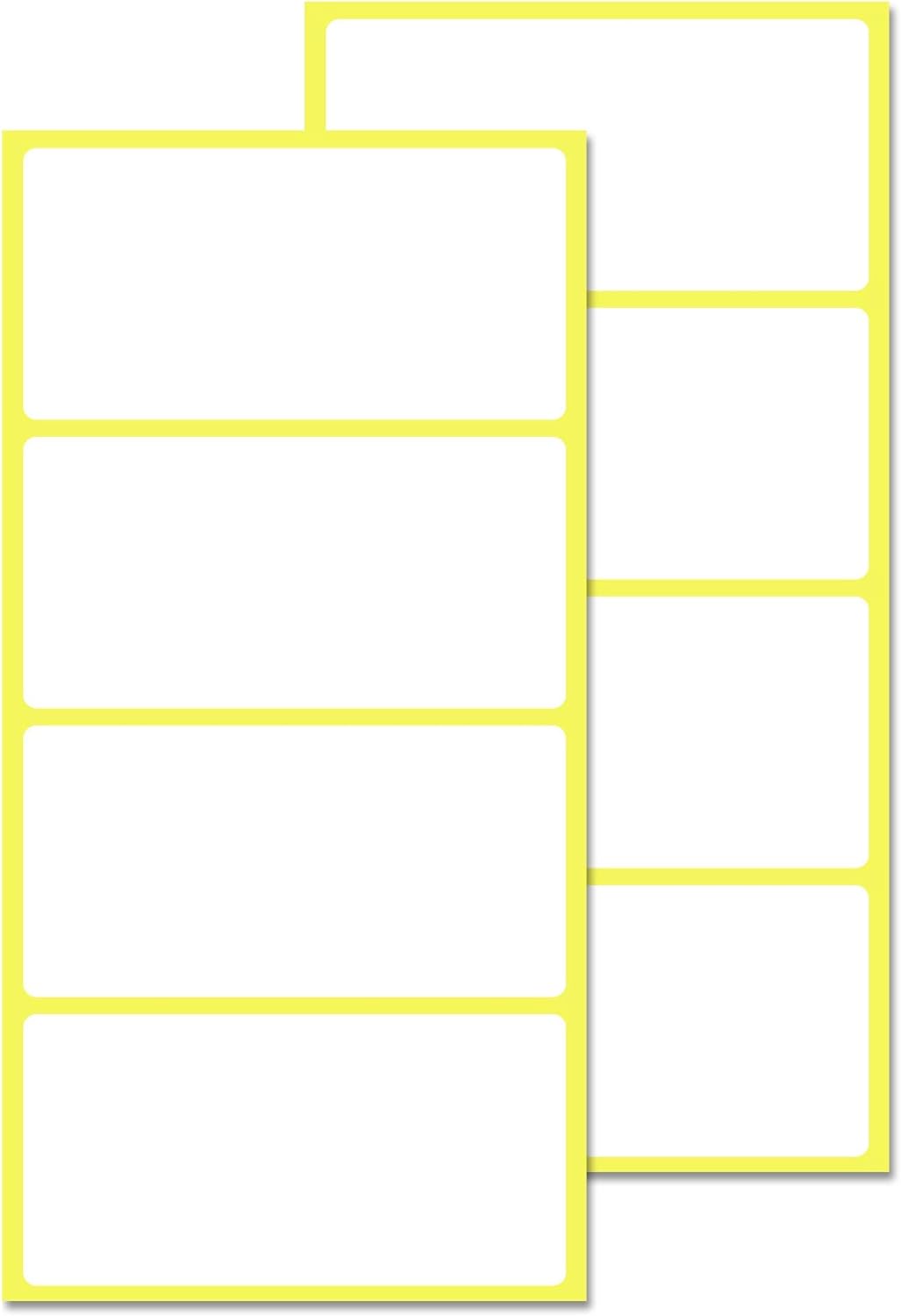4" x 2", Labels Stickers for Storage Bins - Matte White (800 Pack)