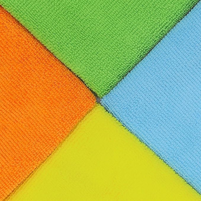 Microfiber Cleaning Cloths, 12 Multi-Color Pack, - Image 6
