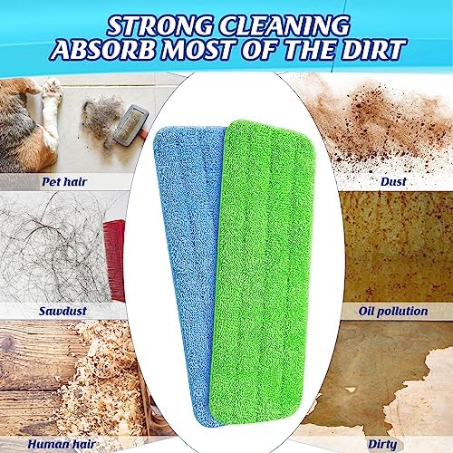 40 Pack Microfiber Cleaning Pads Machine Washable Replacement Head - Image 4