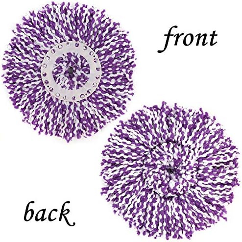 3 Pack Spin Mop Replacement Head, Round Shape Standard Size Microfiber Mop Head - Image 6