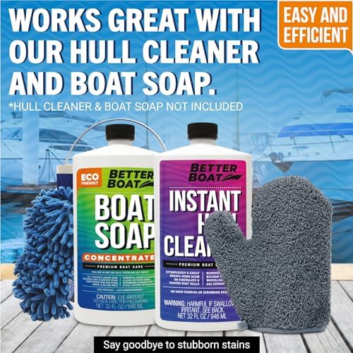 Boat Scrubbing Brush Glove, Heavy-Duty Deck and Hull Scrub Mitt - Image 6