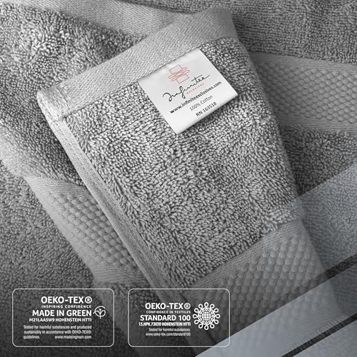 Infinitee Xclusives 100% Ring-Spun Cotton Bath Towels - Image 5