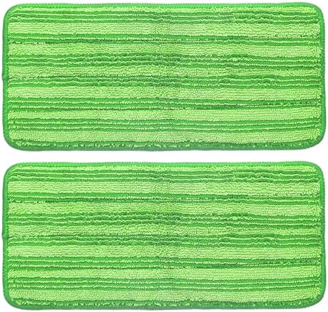 uxcell 2Pcs Microfiber Mop Pads, 11.8x5.5 Reusable Replacement Flat Mop Pads by uxcell