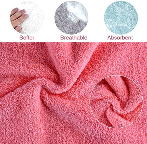 Kyapoo Baby Washcloths 12 Pack 12x12 Inches Microfiber Coral Fleece Extra - Image 3