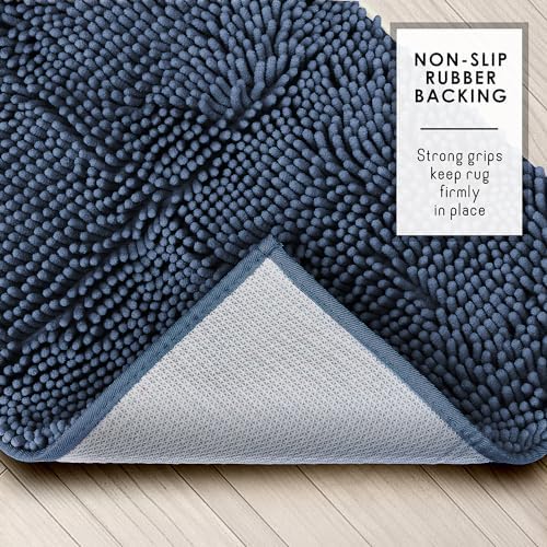 Hearth & Harbor Bathroom Rugs, Chenille Bath Mat - Image 5
