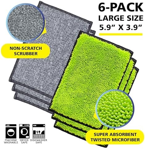 Fresh Tuff-Scrub, Microfiber, Non-Scratch, Dual-Sided, Machine Washable - Image 2
