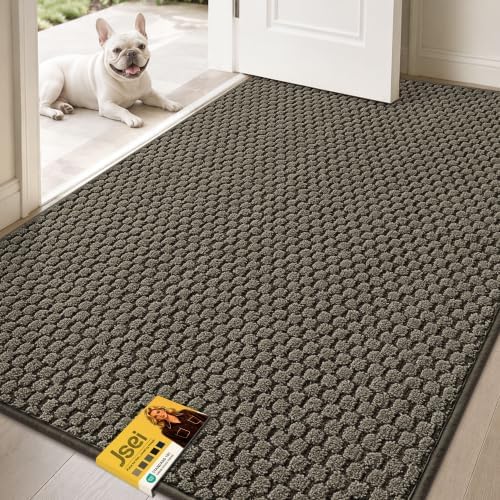 JSEI Dirt Trapper Door Mat 36"x60", Non-Slip Entryway Rugs by JSEI