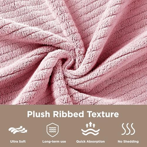 8 Piece Bath Towels Set, 2 Oversized 35 * 70 in Bath, 2 Hand, 4 Wash - Image 4