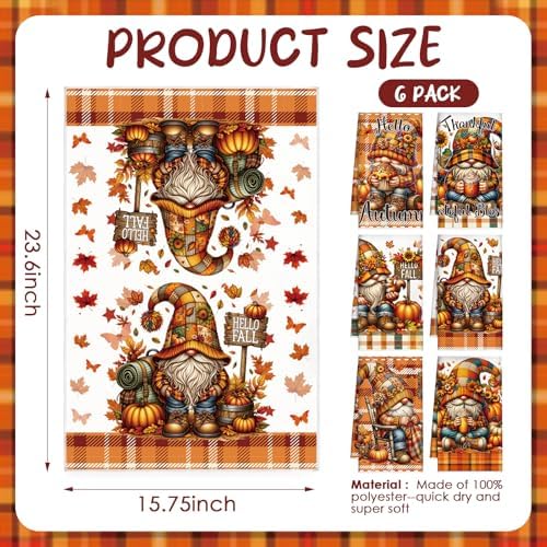 Fall Kitchen Towels Set of 6 - Image 2