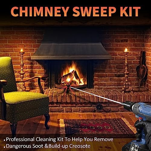 Sealegend 30FT Chimney Sweep Kit Rotary Flexible Cleaning Brush - Image 3